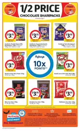 Coles catalogue week 44 Page 6: Cadbury Twirl Sharepack €3,75, Nestlé Aero Mint Mini Pack €3,75