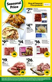 Woolworths catalogue week 44 Page 18: Australian Lamb Midloin Chops €26,00, Australian Beef Oyster Blade Steak €16,00