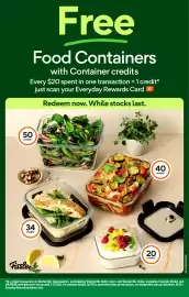 Woolworths catalogue week 44 Page 3: Fissler 34 credits* 50 credits Free Food Containers with Container credits Every $20