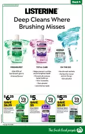 Woolworths catalogue week 44 Page 42: Listerine Freshburst Antibacterial Mouthwash €6,25