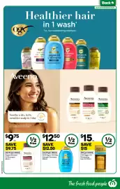 Woolworths catalogue week 44 Page 44: Aveeno Almond Oil Shampoo €4,87, OGX Argan Oil Extra Strength Shampoo €12,50