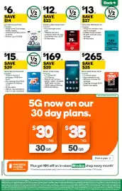 Woolworths catalogue week 44 Page 50: Telstra T-Elite 2 5G$ €169,00, Boost $300 Starter Pack €265,00