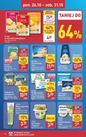 ALDI gazetka tydzień 44 Strona 18: Mlekpols Ser mozzarella tarty €11,99, Grana Padano Cucina Nobile €12,49