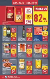ALDI gazetka tydzień 44 Strona 24: Trader Joe's Tortilla pełnoziarnista €3,59, Przecier pomidorowy All Seasons €4,49