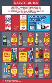 ALDI gazetka tydzień 44 Strona 28: Piwo Paulaner €5,79, Piwo Corona Extra €4,49