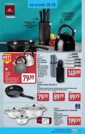 ALDI gazetka tydzień 44 Strona 39: Czajnik Geralach €79,99, Zestaw garnków First, 6 elementów €199,99