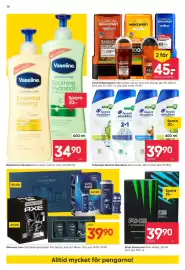 Rusta reklamblad vecka 44 Sida 36: Vaseline body lotion €34,90, Head & Shoulders flera sorter €39,90