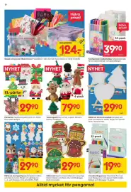 Rusta reklamblad vecka 44 Sida 38: Målarbok Figurformad målarbok €29,90, Virkningskit Flera sorter €79,90