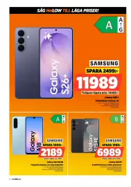 Power reklamblad vecka 44 Sida 16: Samsung galaxy a18 €2.189,00, Samsung galaxy s25 fe €6.989,00