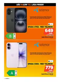 Power reklamblad vecka 44 Sida 18: Apple iPhone 16 128 GB €649,00, Apple iPhone 17 256 GB €779,00