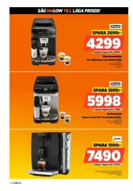 Power reklamblad vecka 44 Sida 26: DeLonghi kaffemaskin €5.998,00, DeLonghi Espressomaskin €4.299,00