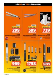 Power reklamblad vecka 44 Sida 28: Nooa varmluftsborste €1.798,00, Dyson varmluftsborste €3.979,00