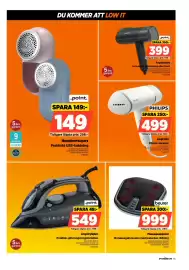 Power reklamblad vecka 44 Sida 35: Point ångstrykjärn €549,00, Beurer massageapparat €999,00