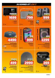 Power reklamblad vecka 44 Sida 7: Senz bluetooth-radio retrostil €799,00, Feel partyhögtalare €2.299,00