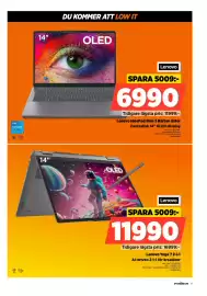Power reklamblad vecka 44 Sida 9: Lenovo Yoga 7 2-i-1 €11.990,00, Lenovo IdeaPad Slim 3 Bärbar dator €6.990,00