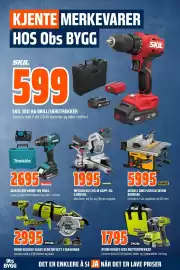 Coop Obs kundeavis Side 2: Metabo Kgs 216 M Kapp- og Gjærsag €1.995,00, Makita DDF490WF 18V drill €2.695,00