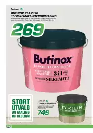 Coop Byggmix kundeavis Side 4: TYRILIN INTERIØRBEIS €749,00