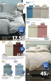 JYSK Flugblatt Seite 21: Bettwäsche CAROLINE ELSBETH €15,00, Bettwäsche Mikrofaser €7,50