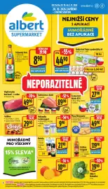 Albert leták | sup Strana 1: Česká chuť Máslo min. 82% tuku 250g €27,90, Božkov Original Tuzemský 37,5% 0,5l 0.5l €119,90