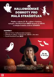 Kaufland leták týden 44 Strana 5: HALLOWEENSKÉ DOBROTY PRO MALÁ STRAŠIDÝLKA Přijďte v sobotu 31. 10. s dětmi v kostýmu