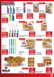 Kaufland leták týden 44 Strana 12: Solo podpalovač z dřevité vlny €89,90, Zapalovač €59,90