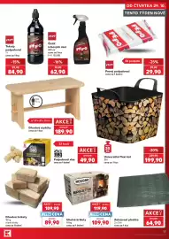 Kaufland leták týden 44 Strana 13: Buk dřevěné briky €89,90, Rekord kamin briketts €109,90