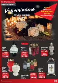 Kaufland leták týden 44 Strana 16: Hřbitovní svíčka €14,90, Hřbitovní svíčka €199,90