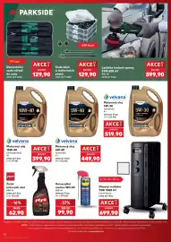 Kaufland leták týden 44 Strana 18: Parkside leštička bodové opravy PPM 800 A1 €599,90, Velvana motorový olej €449,90