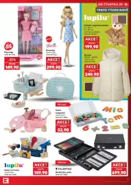 Kaufland leták týden 44 Strana 9: Bunda €249,90, Barbie Panenka různé druhy €299,90