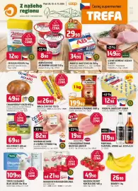 Trefa leták týden 44 Strana 1: Jihlavanka standard original €199,90, Vodňanské kuře a 4 kuřecí stehna €82,90