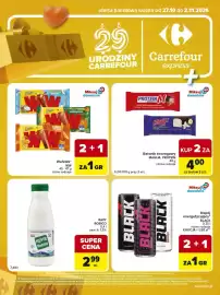 Carrefour Express gazetka tydzień 44 Strona 2: Batonik twarogowy waniliowy w czekoladzie Magija €4,00