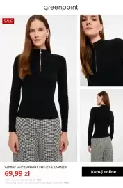 Greenpoint gazetka tydzień 44 Strona 2: Czarny dopasowany sweter z zamkiem Greenpoint €69,99