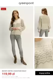 Greenpoint gazetka tydzień 44 Strona 4: Beżowy sweter z dodatkiem wełny Greenpoint €119,99