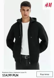 H&M gazetka tydzień 44 Strona 5: Rozpinana bluza z kapturem Loose Fit H & M €114,99