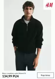 H&M gazetka tydzień 44 Strona 8: Bluza z suwakiem u góry Relaxed Fit H & M €134,99