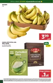 Stokrotka gazetka Strona 2: Banany €3,99, Kasza, Ryż Extra Line, Well Done €1,00