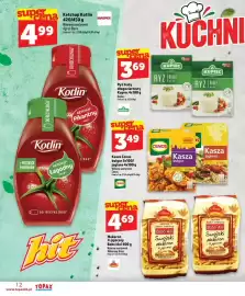Topaz Express gazetka tydzień 44 Strona 12: Kasza Cenos bulgur €3,49, Ryż biały długozrniasty Kupiec €3,69