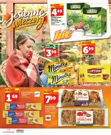 Topaz Express gazetka tydzień 44 Strona 18: Wafel Torcikowy E.Wedel €1,69, Strucla Bakaliowa Oskroba €7,99