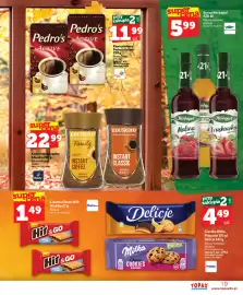 Topaz Express gazetka tydzień 44 Strona 19: Delicje Szampanińskie Pomarańczowe €4,49, Ciastka Choco Milk Hit&Go €1,49