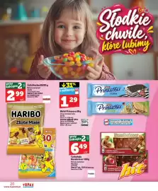 Topaz Express gazetka tydzień 44 Strona 20: Wafel Princessa Zebra €1,29, Haribo Złote Misie €2,99