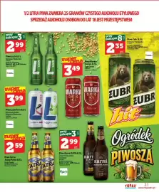 Topaz Express gazetka tydzień 44 Strona 21: Piwo Lech €2,99, Piwo Lech Free €3,99
