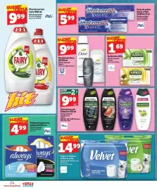 Topaz Express gazetka tydzień 44 Strona 24: Papier toaletowy Velvet €14,99, Mydło Arko €1,69