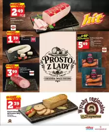 Topaz Express gazetka tydzień 44 Strona 9: Pasztet domowy od Szymona €2,39, Krakowska podsuszana €3,99