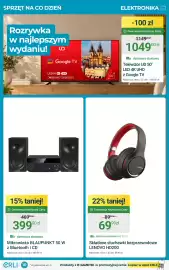 ERLI gazetka tydzień 44 Strona 10: Telewizor Ud 50 LED 4K UHD z Google Tv €1.049,00, Mikrowieża Blaupunkt z Cd €399,00