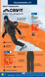 Lidl gazetka tydzień 45 Strona 10: Kurtka narciarska freeride męska Crivit €119,00, Spodnie narciarskie męskie Crivit €79,99