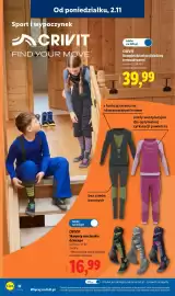 Lidl gazetka tydzień 45 Strona 14: Komplet dziecięcej bielizny termoaktywnej Crivit €39,99