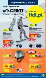 Lidl gazetka tydzień 45 Strona 16: Gogle narciarskie i snowboardowe Premium Photochromic Crivit €89,00