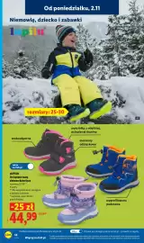 Lidl gazetka tydzień 45 Strona 18: Ocieplane buty zimowe dziecięce Lupilu €44,99