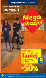 Lidl gazetka tydzień 45 Strona 2: LIDL Od poniedziałku, 2.11 do 7.11 Sport i wypoczynek CRIVIT FIND YOUR MOVE Mega okazje!