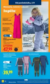 Lidl gazetka tydzień 45 Strona 20: Bielizna funkcyjna dziecięca Lupilu €39,99, Spodnie narciarskie dziecięce Lupilu €47,99